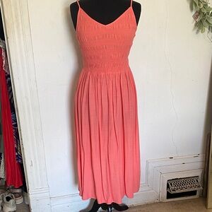 Wild Fable Coral Sleeveless Maxi Dress Size M NWT